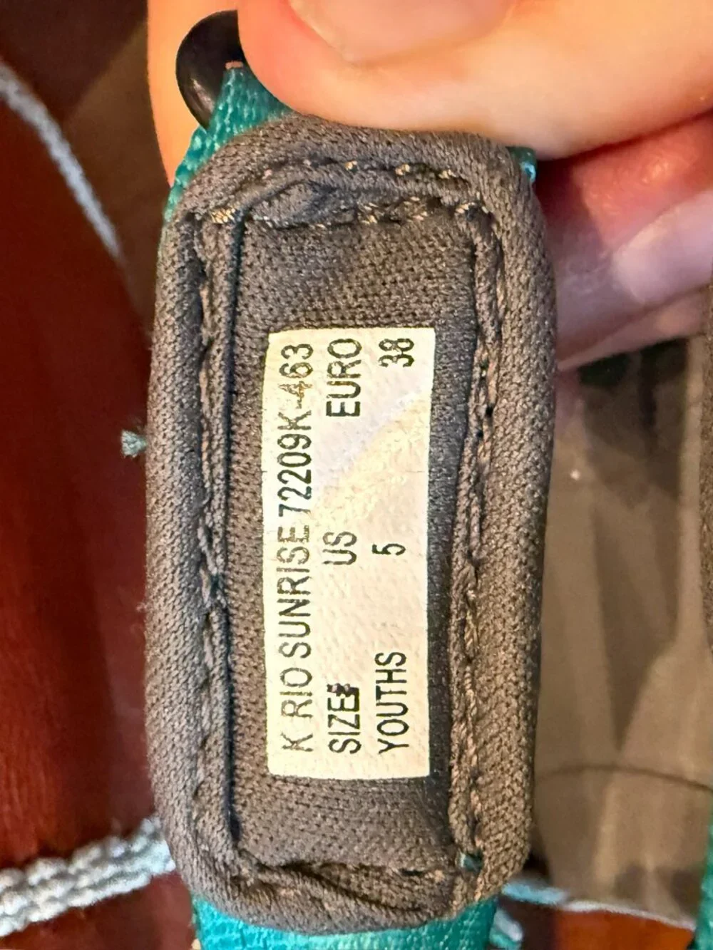 BOGS Rio Sunrise Sport Sandals Teal Youth Size 5 EU 38